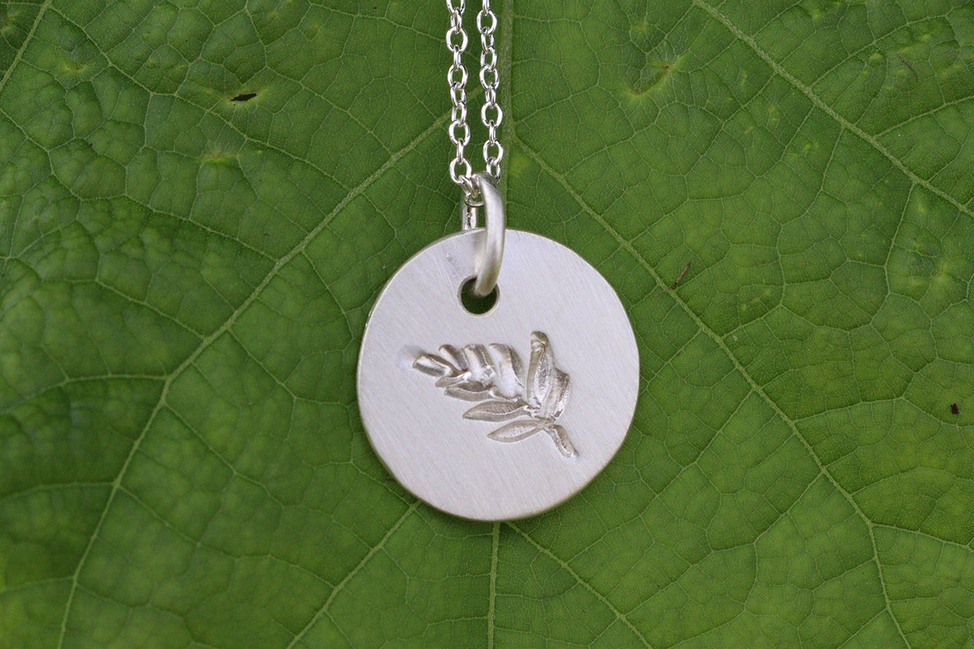 Organic Leaf Necklace 1