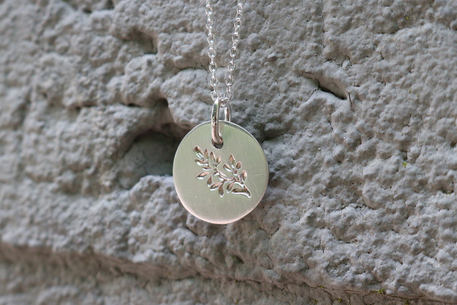 Organic Leaf Necklace 2