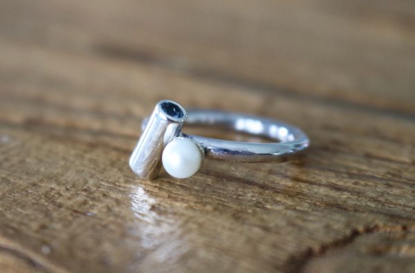 Aquamarines and Pearl Ring - Image 2