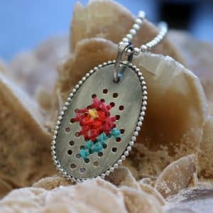 Embroidered Pendant