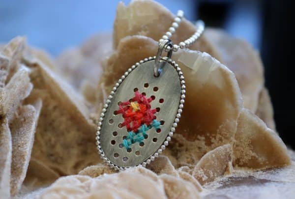 Embroidered Pendant