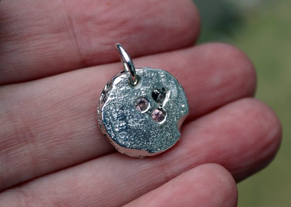 Casted Pink Sapphire Pendant